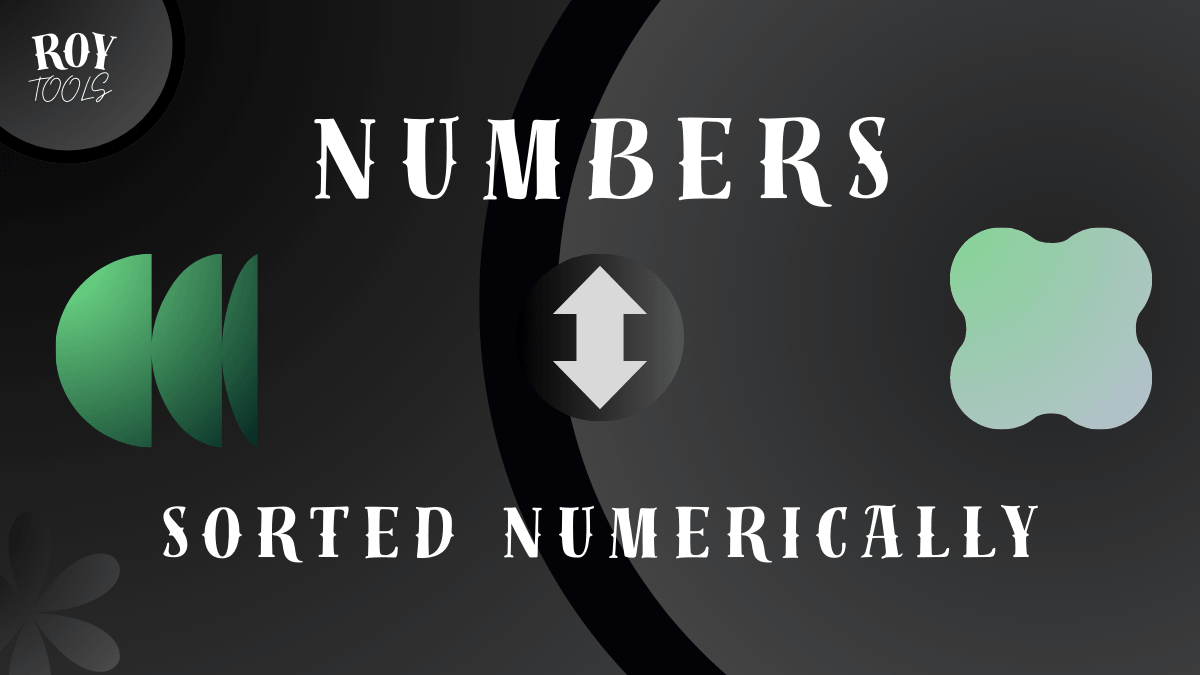 Sort Lines Numerically – Order Numbers Ascending/Descending